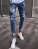 2018 Jean Denim Orsaklig fashional mens designer nödställda shorts skate board jogger ankel rippade killen jeans7491229