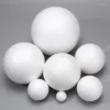 Party dekoration 1/2/3/4/5/6/7/10/12/15/18/20/25/30 cm modellerar vit polystyren styrofoam skum hantverk bollar för DIY bröllop