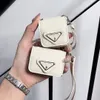 Güzel deri AirPods Kılıfları Yüksek Kaliteli Deri Marka P Strap AirPod 1 2 3 Pro 4 5 6 Nesil Apple AirPods2 AirPods3 Logo Kutusu ile AirPodspro Kılıf JJ