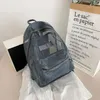 Ryggsäck Fashion Casual Transparent Mesh Shoulder Bag 2024 Stor kapacitet Summer Travel Leisure Student Mini