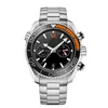 10 стилей мужские часы роскошные часы Orangeblack Ceramic Bezel 44 -мм автоматический механический океан -дайвер 600 м небапад Back Sports 007 море A 257N