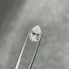 LOTUSMAPLE 0.35CT - 10CT color D high quality ice crushed pear cut moissanite loose stone water shape diamond each one ≥0.5CT including a GRA report paper work