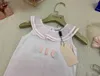 Moda Yenidoğan Tulumları Yaz Toddler Elbise Beden 66-90 cm Bebek Trawling Suit Bebek Bodysuit ve Pembe Dantel Dantelli İç Çamaşırı 24 Mayıs