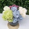 Fleurs décoratives 1p Hortensia Fleur Artifciail Silk Home Garden Decoration Plant Pésion de mariage Party Floral Arrangement Matériau