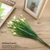 Dekorative Blumen künstlicher Plastik Calla Lilie gefälschte Blattpflanzen Bouquet Home Party Dekor Dekor