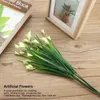 Decoratieve bloemen kunstmatig plastic calla lelie nep bladplanten boeket thuisfeestje decor