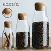 Opslagflessen 150/300/600 ml Glastank Praktische borosilicaatpotten voor restaurantwarmte-resistent