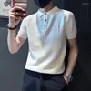 Men's Polos Vintage Polo Shirts Summer Short Sleeve Apel Tee Tops Casual Slim Fit Business Social Streetwear Men Clothing T16