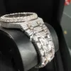 Armbanduhr neue Version Skeletton VVS1 Diamonds Watch Pass tt Roségold gemischt siger mechanische ETA -Bewegung Männer Luxus ICED 251U