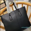 2022 Designer Portfölj Luxury Mens Bag Högkvalitativ män Lädermärke Handväskor Business Tote 2639