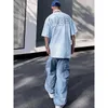 Pantaloni maschili houzhou y2k maschile pantaloni cargo hip hop harajuku paracadute da uomo da uomo blu giapponese sciolto abbigliamento da strada casual hip hopl2405