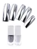 Misscheering Silver Mirror Base Base Casat Off Metal Nail Varnish Manicure Manicure Manicure Art Polish9680703