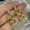 Designer Hoop Earrings for Women Gold Diamonds Earings Luxury Jewelry Womans Silver Earring Stud Dangle Hoops Earing v Des Boucles Oreilles