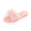 Pantofole da donna gelatina estiva di gelida cristallo usura trasparente Anti slip flop flop di grande dimensione 36-41