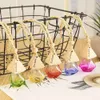 Hanging Ornament Colourful Glass Bottle Perfume Essential Oils Diffuser Car Hang Rope Pendant Empty Packing Bottles 8ML s