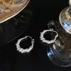 Stud mode zilveren kleur onregelmatige strass oorbellen voor vrouwen unieke geometrische geïmiteerde parel sieraden delicate kwastjes sieraden