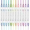 12-st highlighter markers Pen Dual Tip Milkliner Pastel kleur oog-protect licht kleur fluorescentie pennen school tekening marker 240425