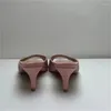 Scarpe eleganti rinestone per donne puntate con le dita dei tacchi alti sandali femminili di colori misti taconi zapatos mujer cristallo chassure femme