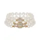 Charme Nouvelle boucle magnétique Westwood Bracelet de perle de perle de perle de perle