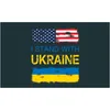 Banner Flags US 3x5 ft Party Flag Support Ukrainien Je me tiens avec l'Ukraine pour la décoration intérieure en plein air Polyester DHS Drop Livrot Home G Dhogk
