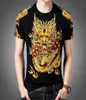 MEN039S T -Shirts 2021 Übergroße T -Shirt -Männer Chinesische Drache 3D für Jungen schwarzer Sommer Kurzarm 4324589