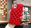 Telefonfodral Top European och American Small Fragrance Style Rivet Leather Case för iPhone 6S 7 8 XR XS 11 Pro Max Plus Protective C7096116