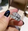 Choucong Brand New Luxury 925 Sterling Silver Pave White Sapphire CZ Diamond Eternity Party Women Wedding Band Ring for Lovers 'Gift2541310