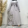 Vêtements ethniques Fashion broderie musulmane abaya robe turc arabe kaften arabe islamic for women dubai 2024 dernier