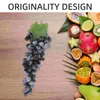 Party Decoration Artificial Grapes Lifelike Fake High Simulation Model Fruit Pendant Soft Rubber Kitchen Prop Decor