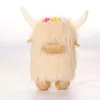 Creative Fluffy Hair Pp Cotton Nordic Dwarf Kyloe Plushing Polsoluto pieno di bambole per animali Regalo per la scuola materna per i giocattoli di riempimento del bestiame 240426