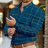 Men's Dress Shirts Top Shirt Office Designer Design Striped Plaid Stand Collar Lapel Casual Outdoor Street Soft And Comfortable Style