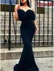 Party Dresses Mermaid Trumpet Elegant Evening Gown Maxi Dress Formal Floor Length Short Sleeve Off Shoulder Stretch Fabric With Ruched 2024