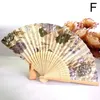 Chinese stijlproducten Klassieke antieke vouwfan Vintage Chinese stijl Single-Sided Silk Folding Fan Flower Bamboo Dance Hand Fan