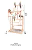 Parrot Lart Play Stand Parrot Toy Training Station Placing Stojak na plac zabaw klimatyzator.