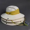 Шляпы шляпы Женская летняя шляпа используется для широкой краи ультрафиолетовой защиты от ультрафиолетовой шеи Солнечная пляжная шляпа шляпа