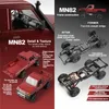 ZWN MN82 1 12 Retro Rc Car With LED Lights Fullscale Simulation LC79 Professional 4WD Remote Control Pickup RC Truck Model Toys 240508