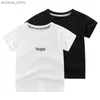 T-Shirts 2024 Sommer Neues Jungenbrief Druck T-Shirts Kinder kurzärmelig O-Neck Cotton Top T-Shirt Childrens Clothing 2-10 Jahre Airdropl2405