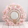 Decorative Flowers Wreaths Tenvity 180CM Sakura Artificial Flowers Vine Wedding Garden Arch Home Party Decoration Christmas Bridal Fake Silk Cherry Blossom