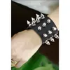 Bracelets de charme 1pcs bracelet gothique gothique vintage punk cassette bracelet bracelet large coiffe