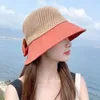 Berets Summer Femmes Beaut Hat UV Protection Soleil Soft Foldable Breathable Wide Brim Beach Place Panama Cap Sunshade 2024