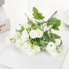 Decorative Flowers Artificial Rose Bouquet Christmas Vase For Home Decor Wedding Office El Table Centerpiece