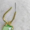 Charm Emerald Earrings Alloy Party Festival Ladies Glamour Drop Delivery Sieraden DHFI1