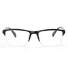 Novo fio de resina de resina Ultra Light Half Frame Large Oferta Especial Unisex Black Presbyopia Mirror