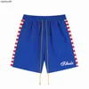 Rhude High End Designer Shorts pour patchwork à la mode