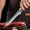 Filetmesser -Boning -Messer, vielseitiges Debonmesser Damaskus Stahlklinge Voller Tang 5,5 Zoll zum Hauthäuten, Entfernen von Fett, Fileting