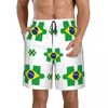 Short masculin nage d'été nage de natation plage de surf de plage pantalon de vêtements masculin drapeau brésilien