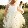 Summer Toddler Kid Baby Girls Tulle Rem Dress Daisy Dresses For Girls Party Beach Holiday Clothing Fashion Cute Baby Camisole Dress