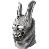 Máscaras de festa donnie Darko Frank Evil Rabbit Mask Halloween Role Props LATEX FOLE FACE Q240508
