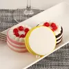 Dekorative Blumen 6 3.5 cm SlowRegound Soft PU Mini Simulation Cakes Modell Künstliche Lebensmittel falsch für Laden Haus Dining Dekoration Schlüsselanhänger