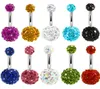 Bijoux de piercing au nombril tendance Sexy Crystal Disco 316l en acier inoxydable bouton de nombril Bijoux de corps Piercing Ombligo2566609